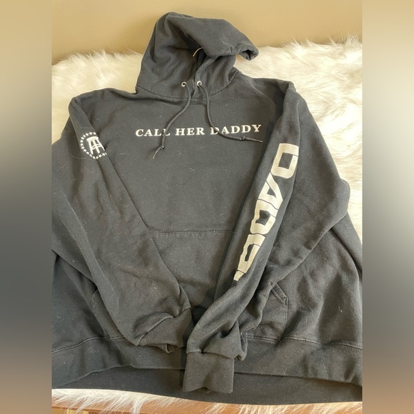 Champion barstool sports Call Her Daddy Black Hoodie - Picture 7 of 14